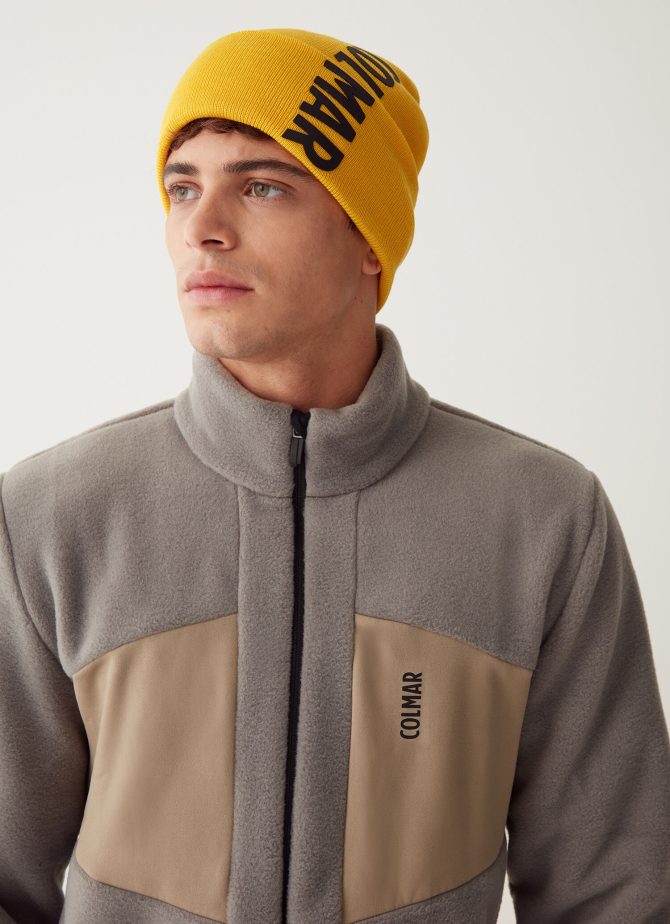 Teddy fleece ski sweatshirt with smooth inserts