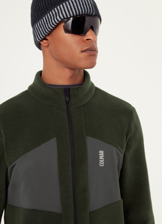 Teddy fleece ski sweatshirt with smooth inserts - Image 2