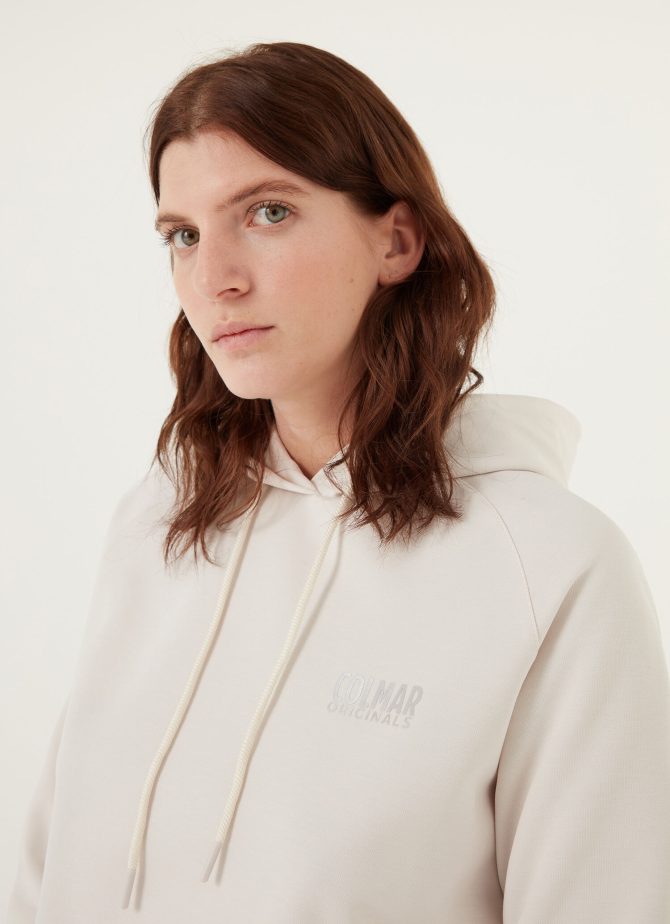 Sweatshirt dress with hood and shiny logo - Image 3