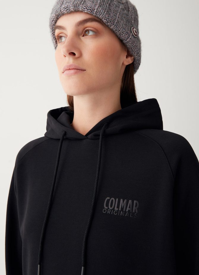 Sweatshirt dress with hood and shiny logo - Image 3