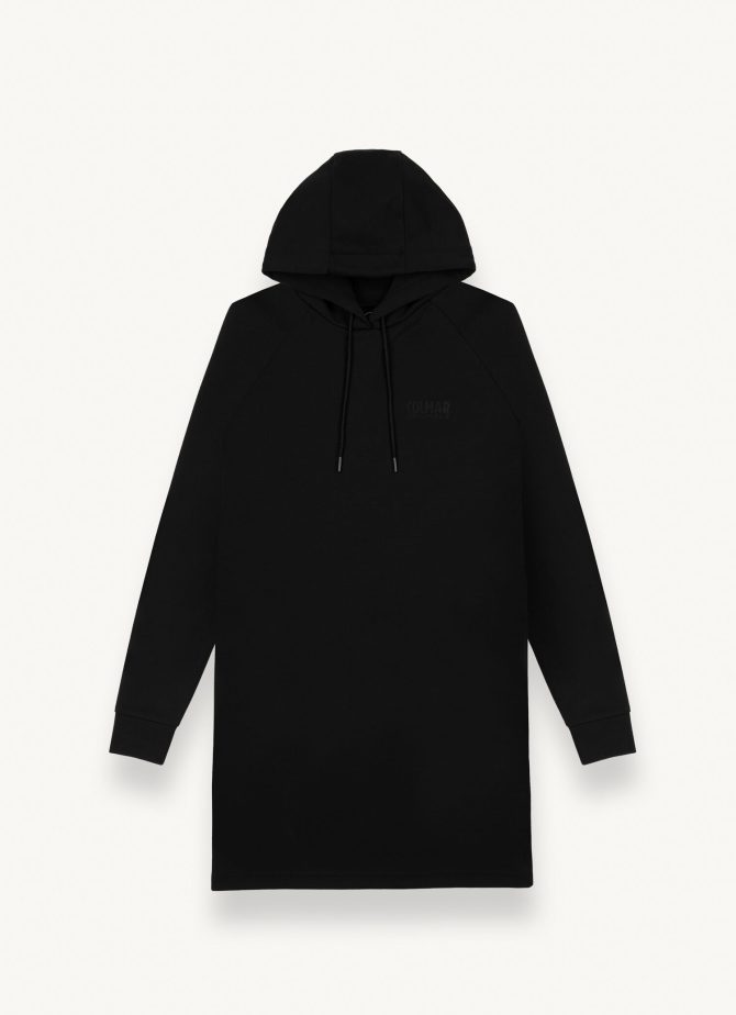Sweatshirt dress with hood and shiny logo - Image 4