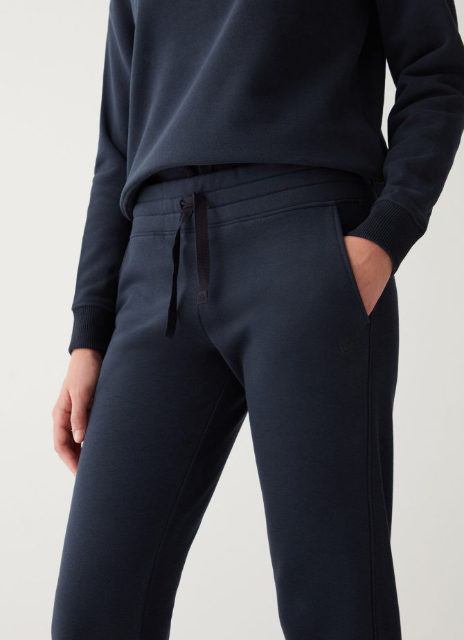 Sweatpants with glitter logo