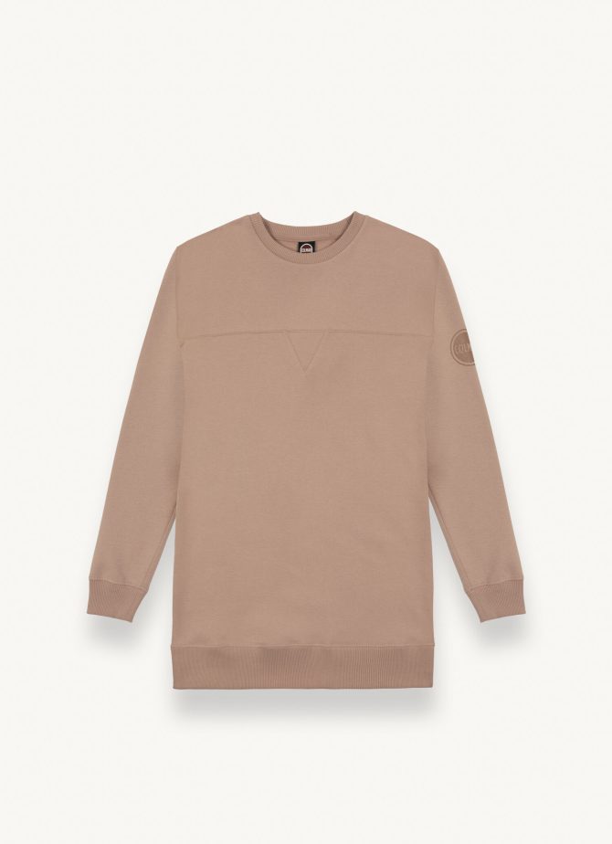 Sweatshirt dress with cut on the glitter logo yoke - Image 4