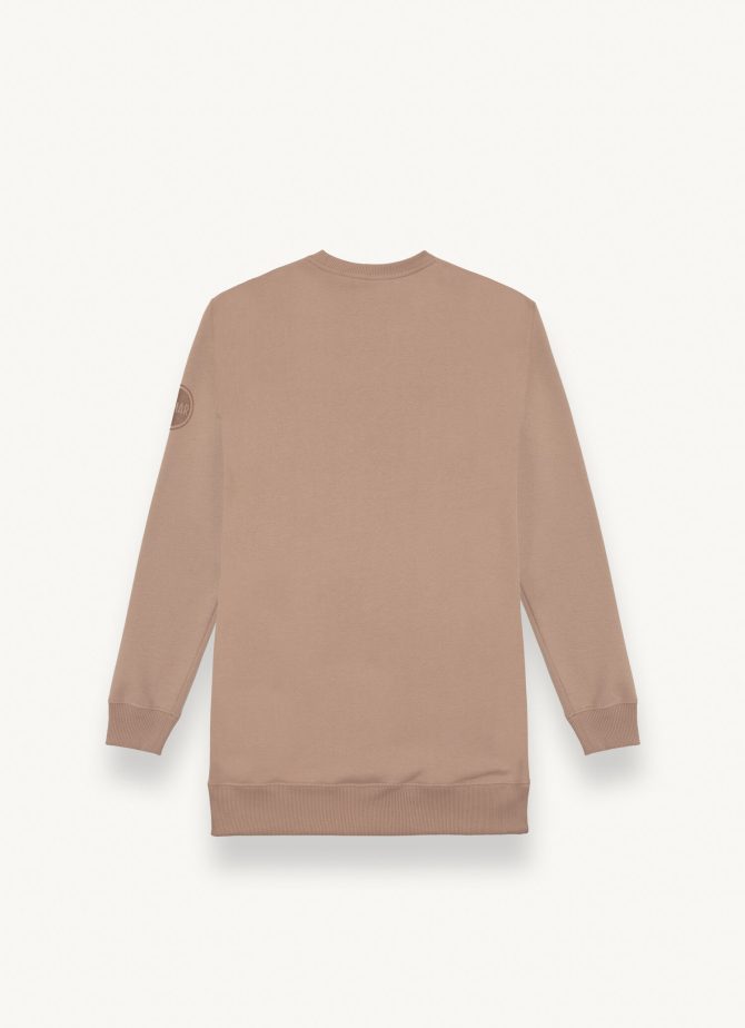 Sweatshirt dress with cut on the glitter logo yoke - Image 5