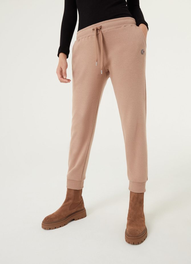 Knitted-effect fleece trousers - Image 2
