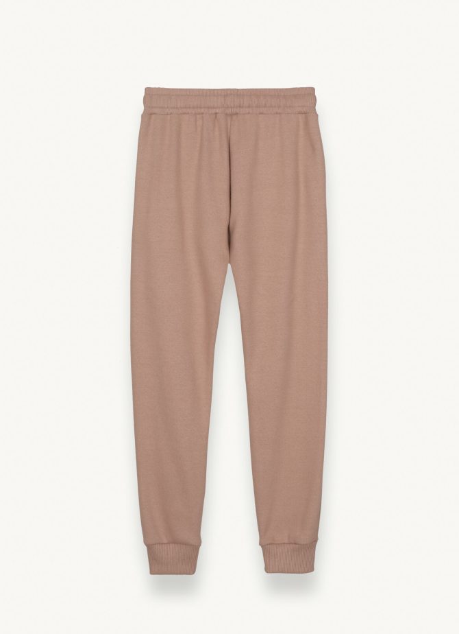Knitted-effect fleece trousers - Image 5