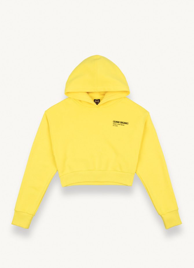 Short sweatshirt with hood and 3D writing - Image 4