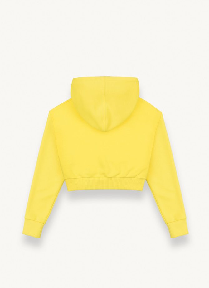 Short sweatshirt with hood and 3D writing - Image 5