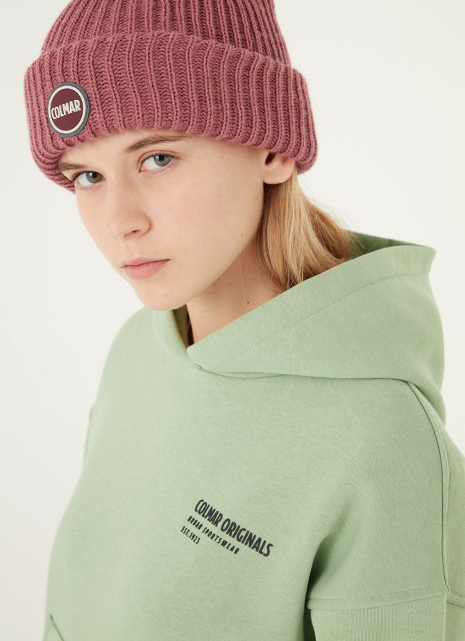 Oversized sweatshirt with hood and 3D writing