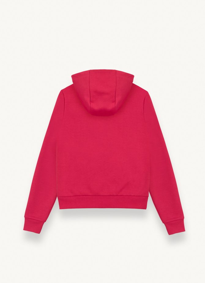 Full zip sweatshirt with hood and shiny logo - Image 5