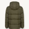 Oversized-fit down jacket with fixed hood - Image 5