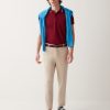 Chino-cut trousers with elasticated waistband