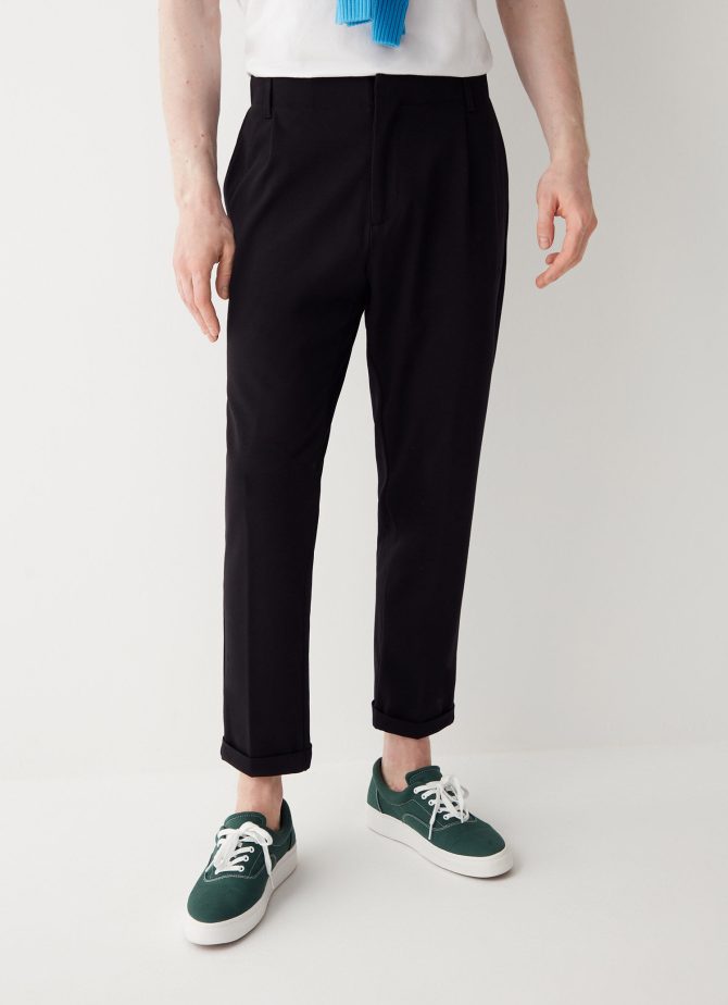 Chino-cut trousers with turn-up - Image 2