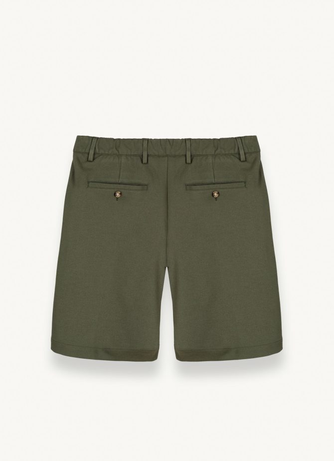 Chino style Bermuda shorts with elasticated waist - Image 5