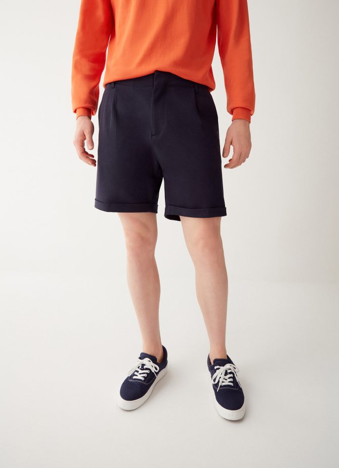 Chino style Bermuda shorts with turn-up at the hem - Image 3