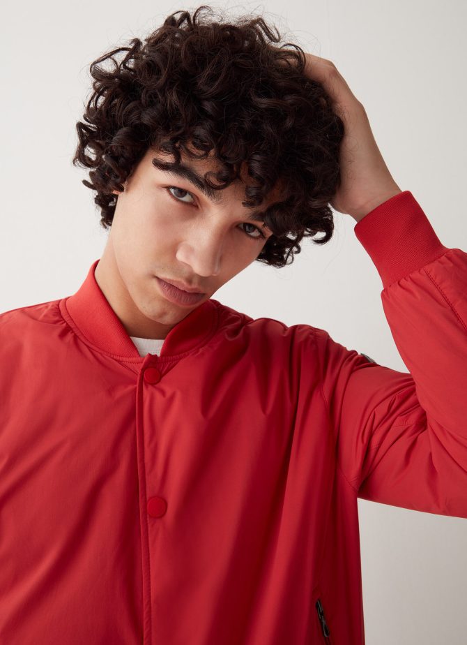 Wadded stretch bomber jacket - Image 3