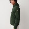 Stretch padded jacket with hood