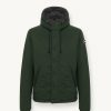 Stretch padded jacket with hood - Image 4