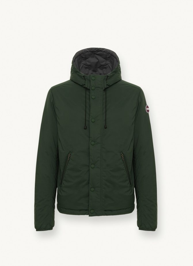 Stretch padded jacket with hood - Image 4