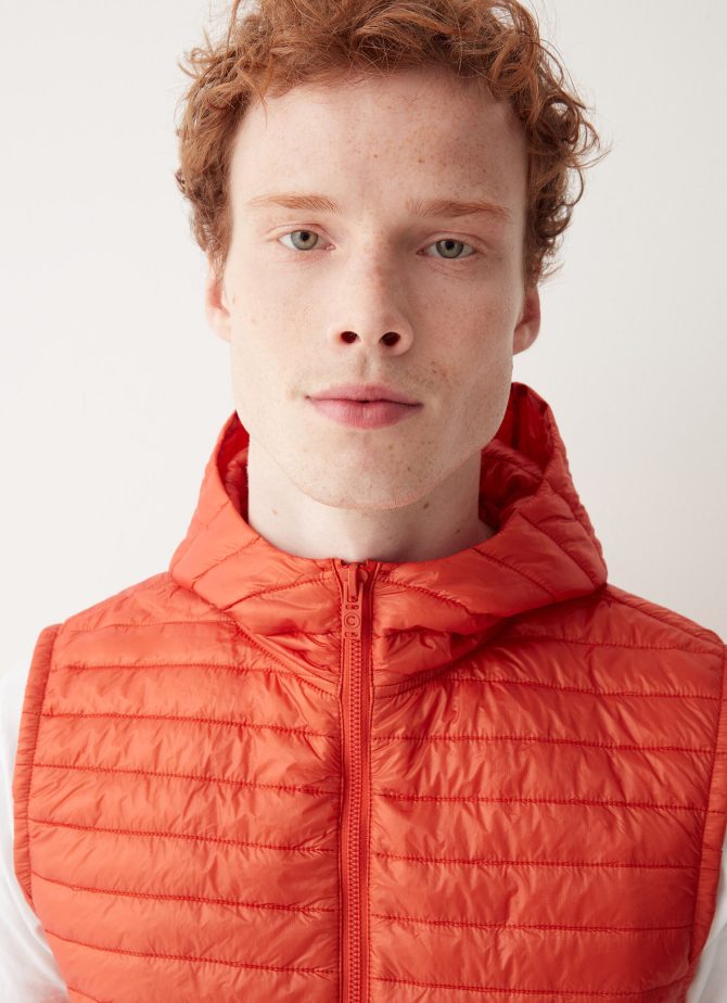 Recycled Essentials hooded gilet - Image 3