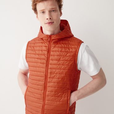 Recycled Essentials hooded gilet