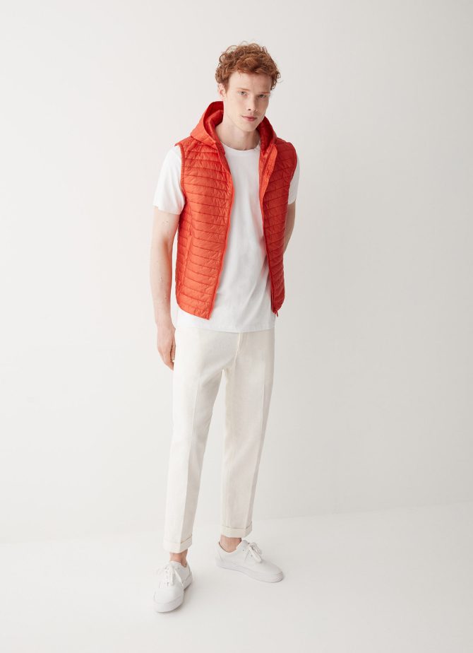 Recycled Essentials hooded gilet - Image 2