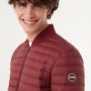 Down bomber jacket with knit details - Image 3
