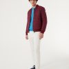 Down bomber jacket with knit details - Image 2