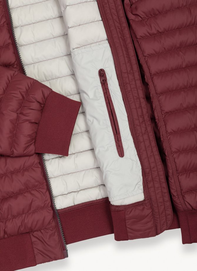 Down bomber jacket with knit details - Image 6