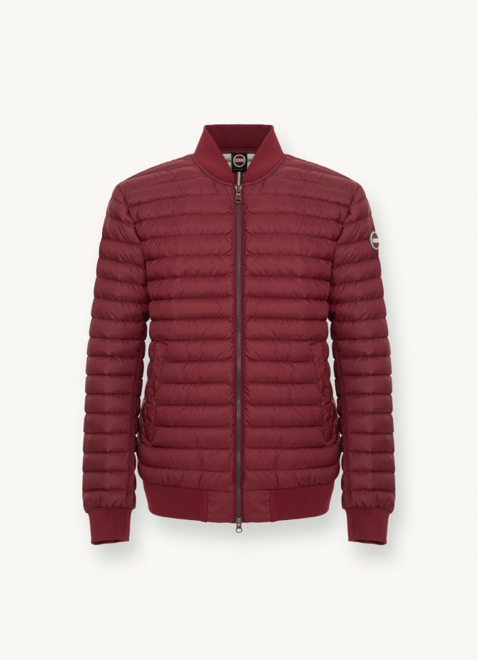 Down bomber jacket with knit details - Image 4