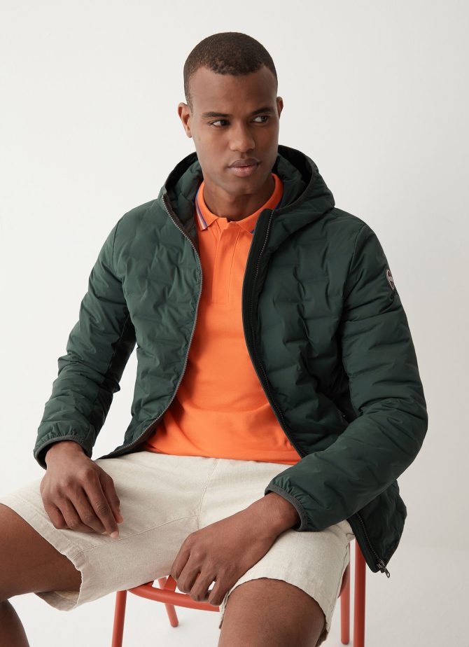 Quilted jacket with hood