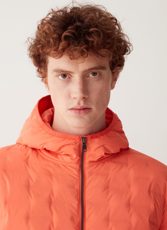 Quilted jacket with hood - Image 3