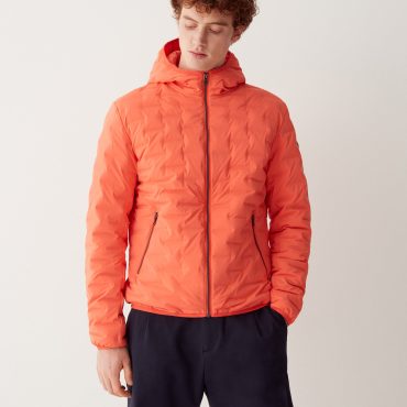 Quilted jacket with hood