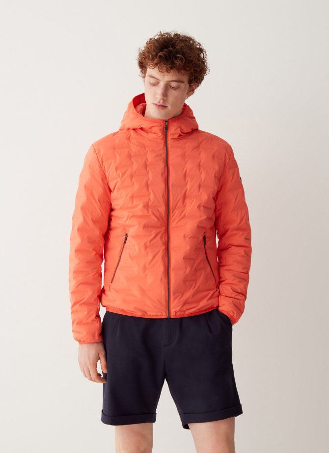 Quilted jacket with hood
