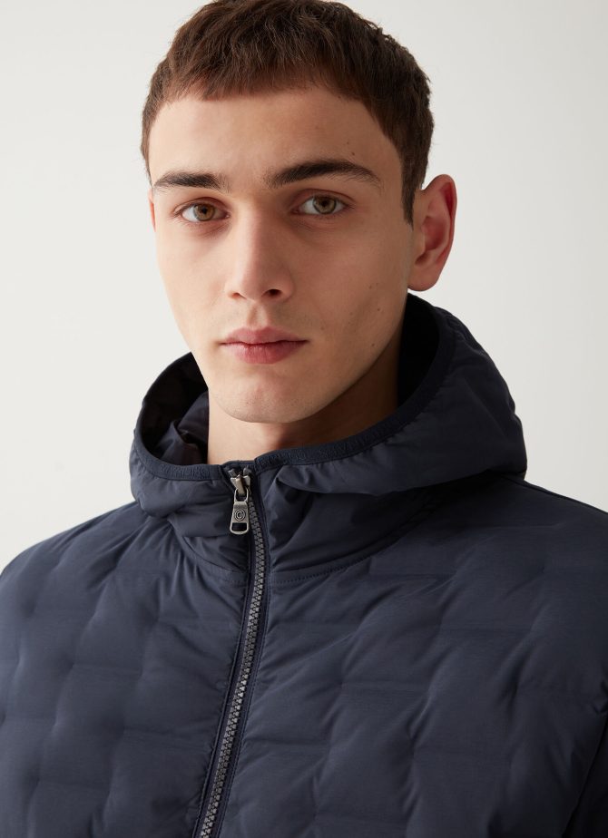 Quilted jacket with hood - Image 3