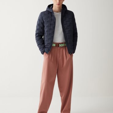 Quilted jacket with hood