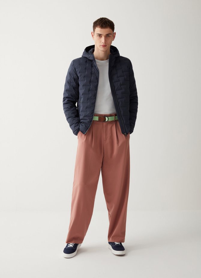Quilted jacket with hood
