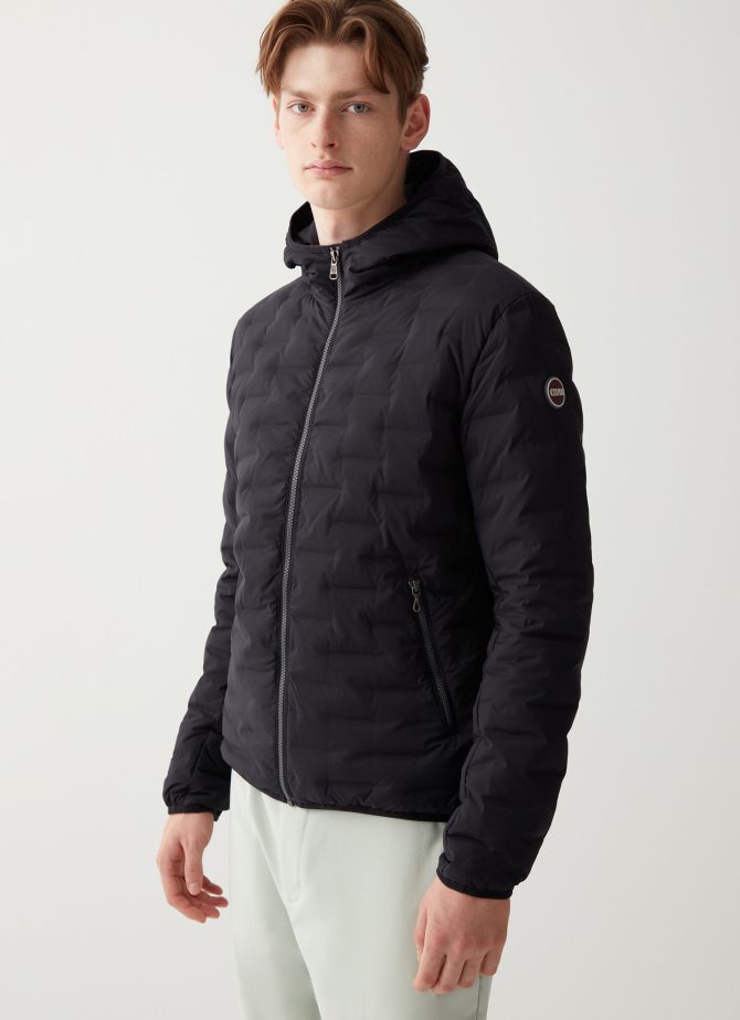 Quilted jacket with hood - Image 3