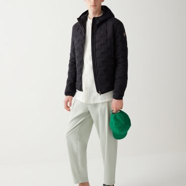 Quilted jacket with hood