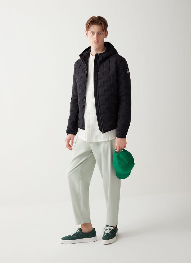 Quilted jacket with hood