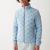 Quilted jacket with padded collar
