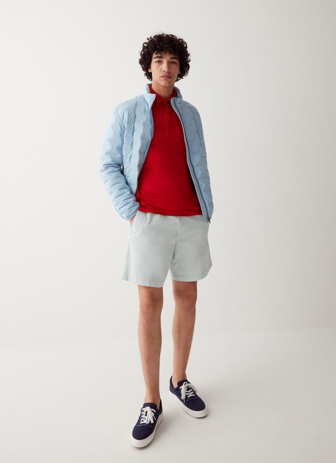 Quilted jacket with padded collar - Image 2
