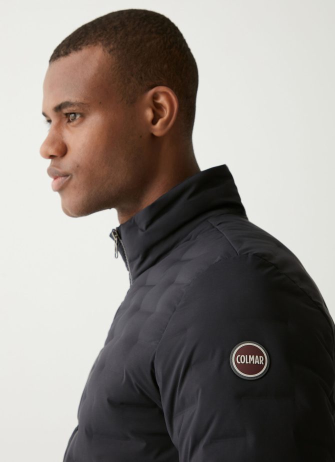 Quilted jacket with padded collar - Image 3