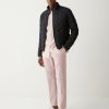 Quilted jacket with padded collar