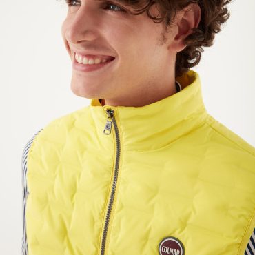 Quilted down gilet