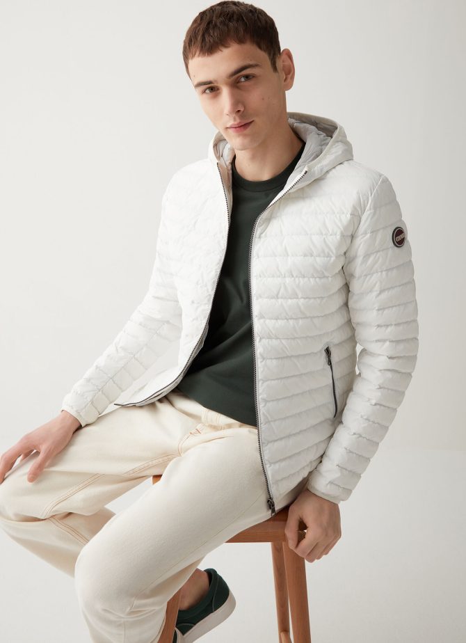 Sporty hooded downjacket
