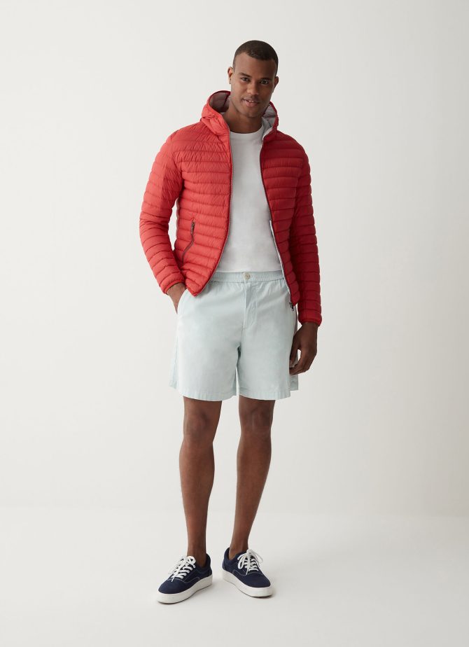 Sporty hooded downjacket