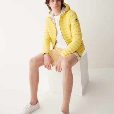 Sporty hooded downjacket
