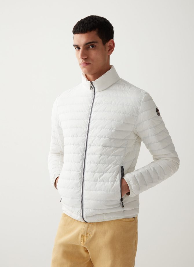 Sporty down jacket with padded collar - Image 3