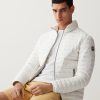 Sporty down jacket with padded collar